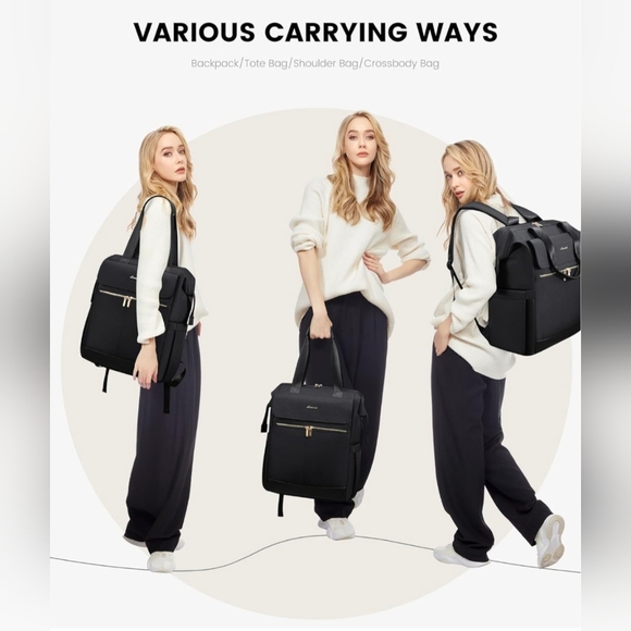 Lovevook 18" Convertible Laptop Travel Backpack w/Accessory Bag - Picture 2 of 10